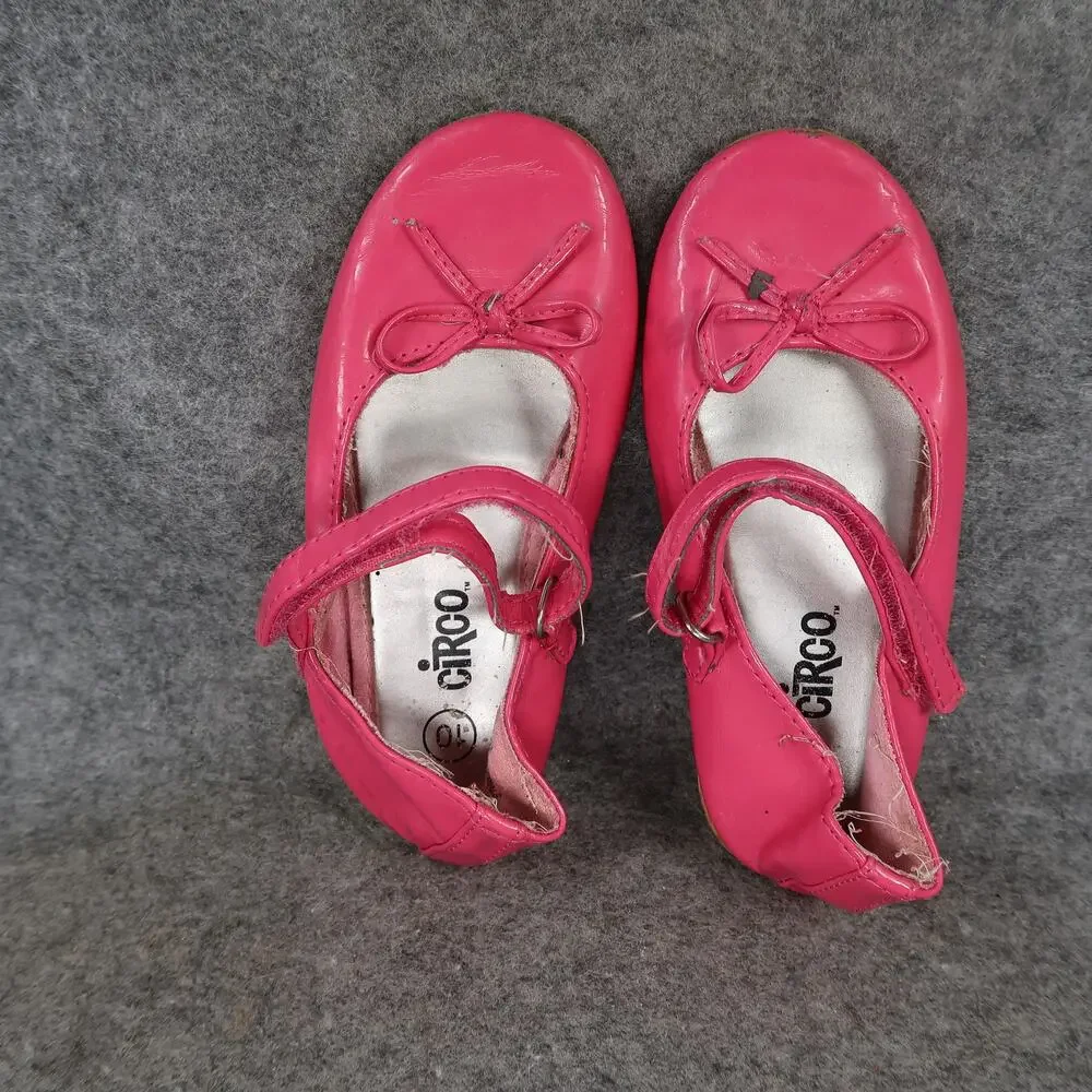 Circo Shoes Kids Toddler 10 Ballet Flats Mary Jane Strap Pink Bow Round Toe Girl